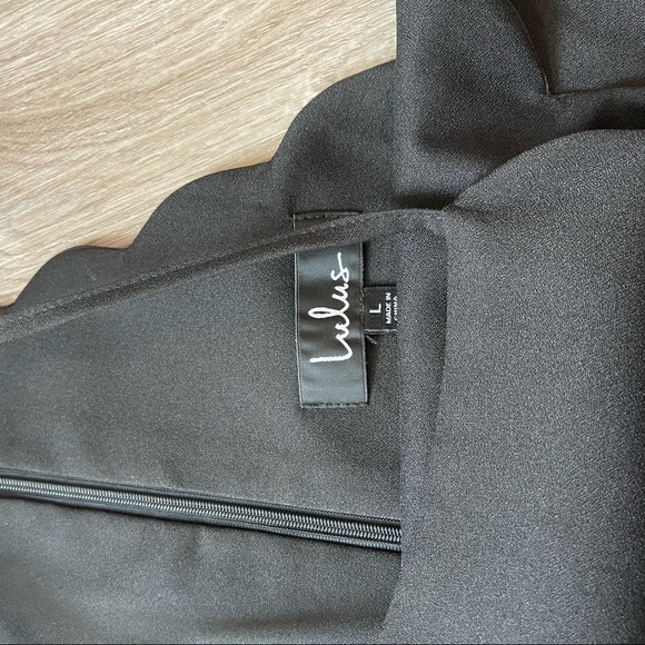 Lulus endlessly endearing dress sz L Royal Blue, Black, and Coral Red - Picture 9 of 10